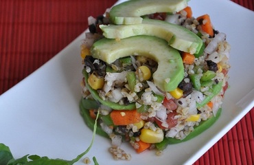 Ensalada de bulgur con palta