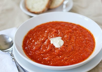 Salsa de albahaca, tomate y puerro