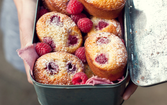 Muffins de frambuesas