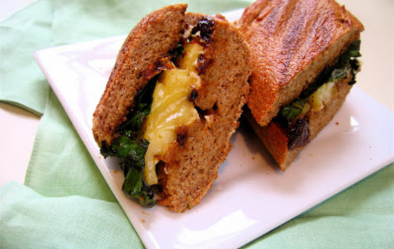 Sandwich de queso de cabra