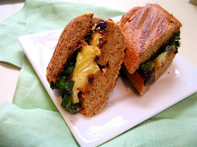 Sandwich de queso de cabra