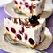 Tarta de queso y cerezas