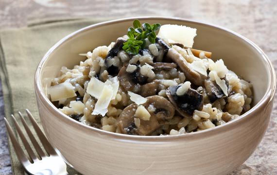 Risotto con champiñones