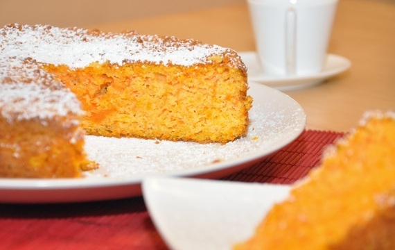 Torta de zanahoria y almendras