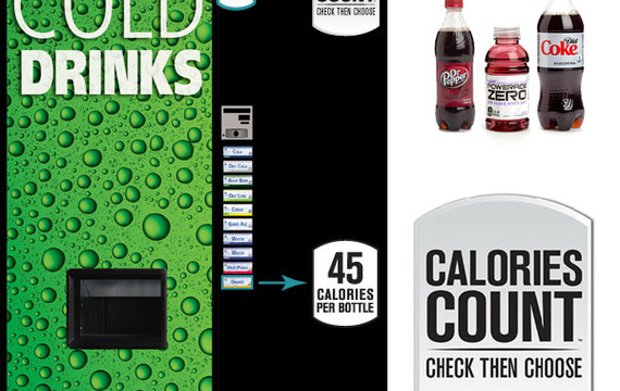 Máquinas expendedoras que informan de las calorías